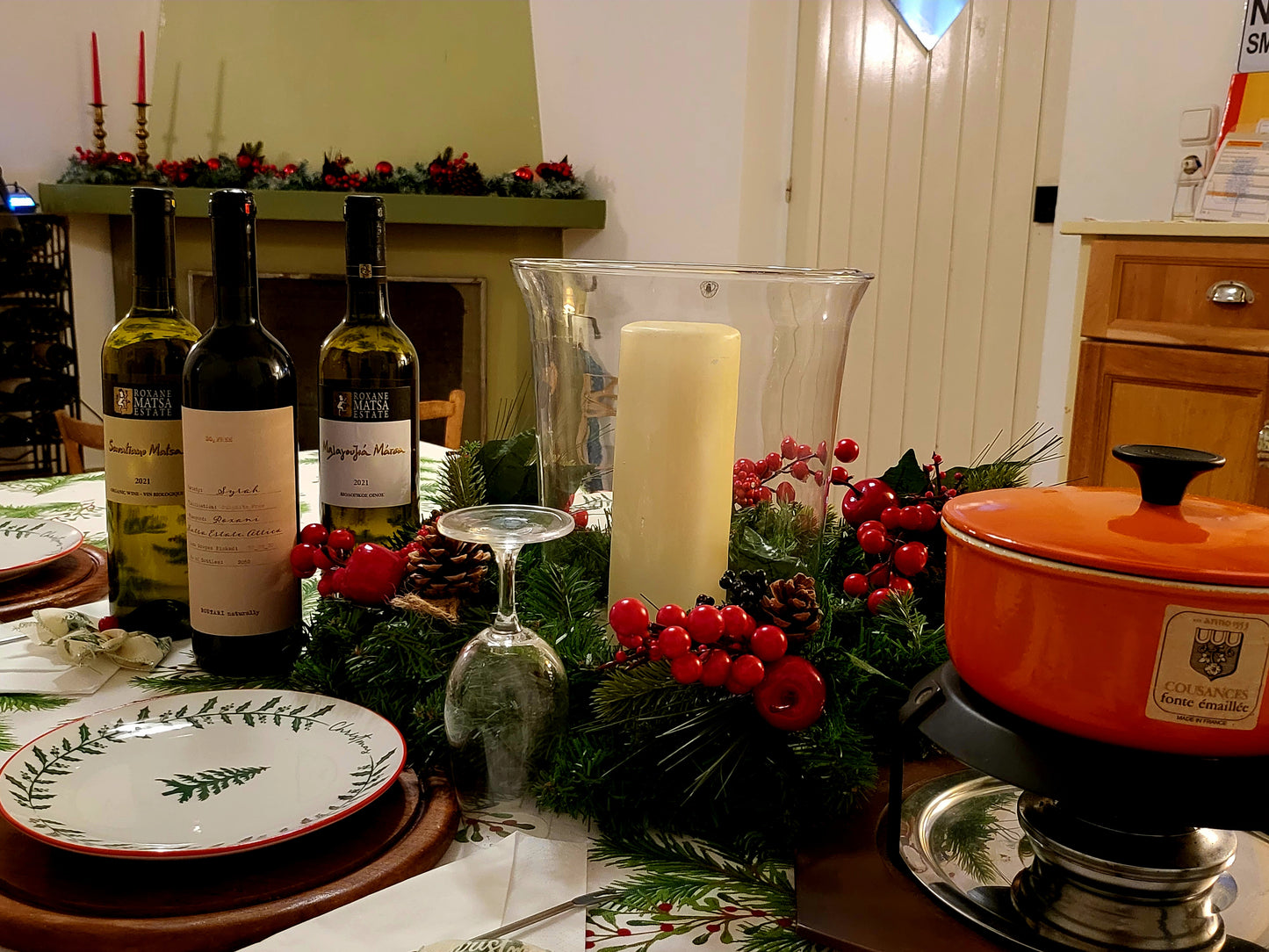 Christmas Special - Fondue and Wine by the Fireplace